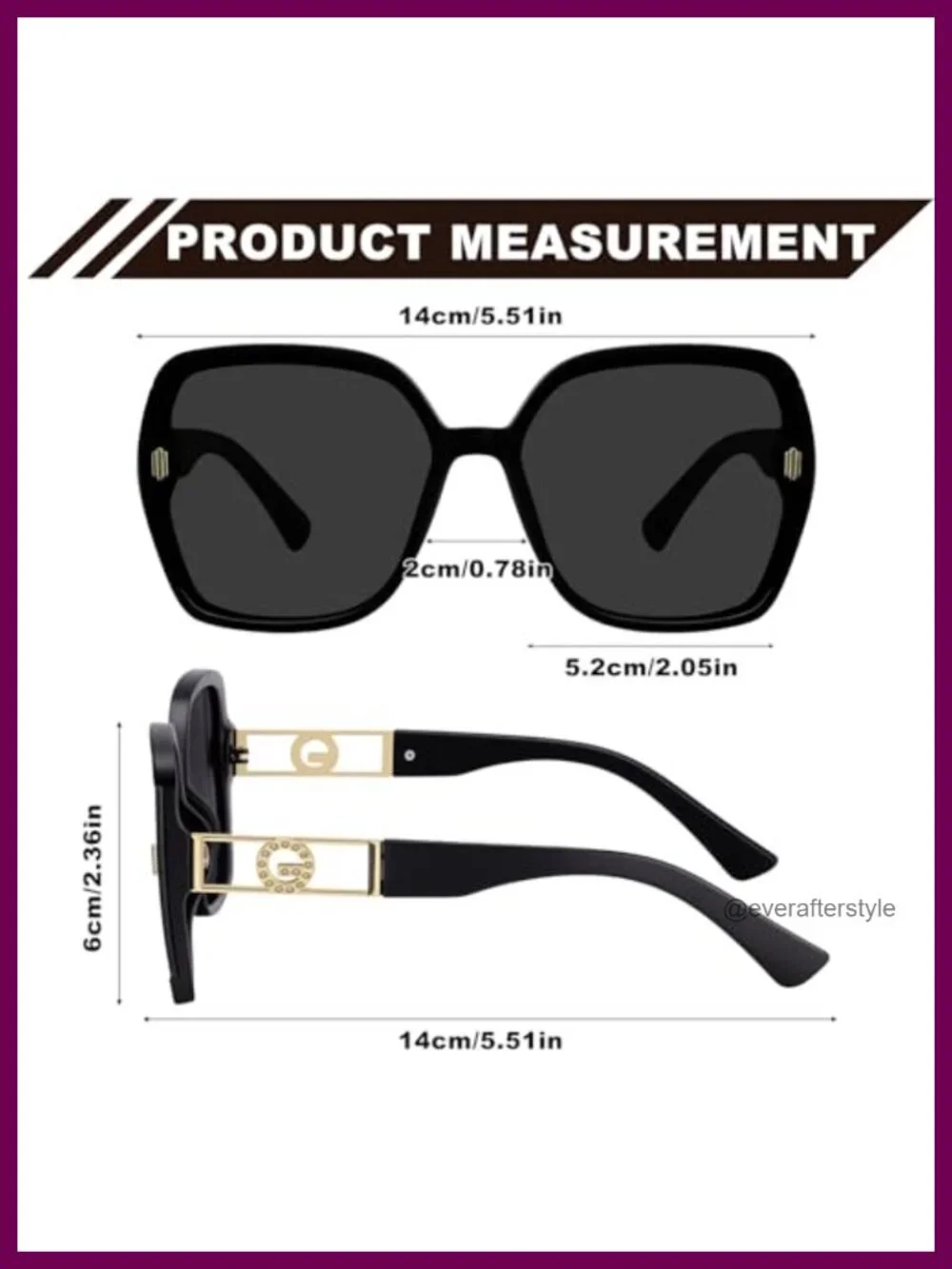 2 Pack Retro 70s Oversized Sunglasses Women Men UV400 Square Vintage Shades